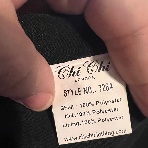 Chi Chi London Black Flare Dress - Picture 8 of 9